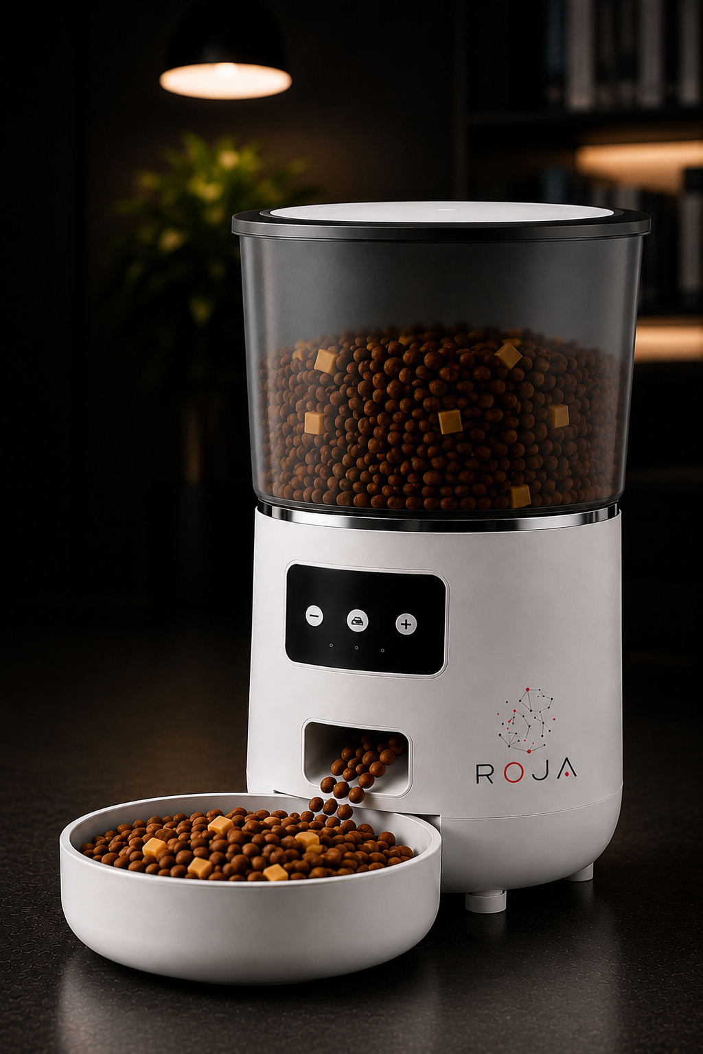 Dispensador Automático de Alimento WIFI  Smart Pet Roja