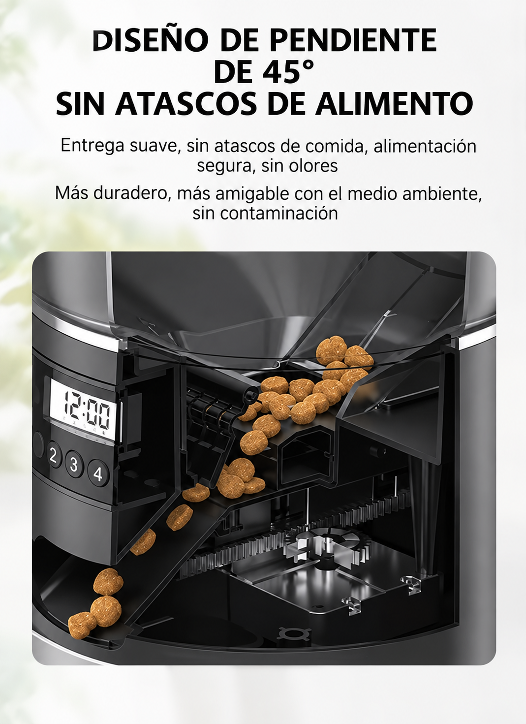 Dispensador Automático de Alimento WIFI  Smart Pet Roja