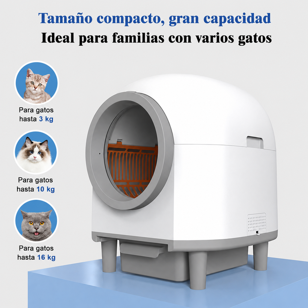 Arenero Inteligente Autolimpiante Roja Smart Pet